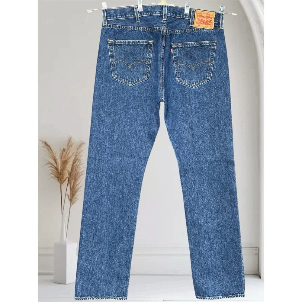 Levi's Men's 501 Classic Fit Tall Men’s Size W38 L36 Buttonfly Jeans